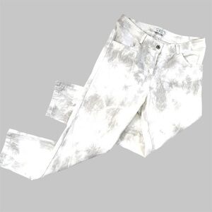 Gigi Moda White Skinny Stretch Tie Dye Jeans - Made In Italy